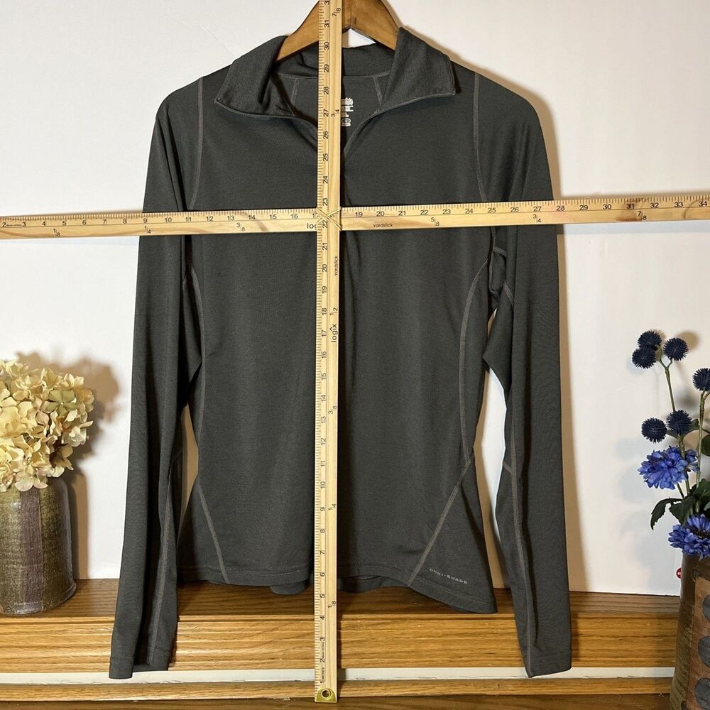Columbia Titanium Women’s Gray 1/2 Zip Long Sleeve Pullover L - Picture 4 of 5